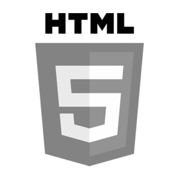 Jasa Pembuatan Website dan Aplikasi 15 HTML 5 Markup Technology Monochrome.